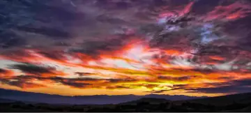 Sunset panorama portfolio cover